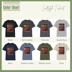 Magma T-shirt Color Chart