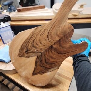 English Walnut Bass Body Preview