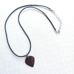 Mun Ebony Jazz Guitar Pick Necklace- Full Shot