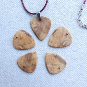 Myrtle Burl Guitar Pick Necklace - Variations