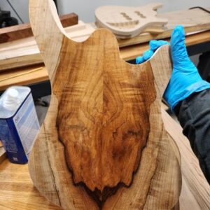 Pecan Guitar Body Preview